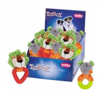 Nobby Rotaļlieta plīša lauva/pele suņiem ar TPR gredzenu - 12+15cm