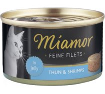 Miamor Feine Fillets 24 x 100g Filejas gabaliņi želejā ar tunci un garnelēm -