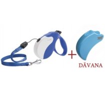 Ferplast Amigo Small Cord Blue-White 5m (virve) - Pavada suņiem līdz 15kg