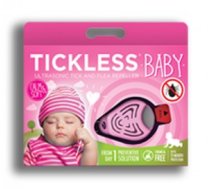 Tickless Baby ultraskaņas repelenta ierīce ērču atbaidīšanai - bērniem līdz 5 gadiem, rozā