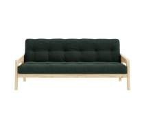 Izvelkamais velveta dīvāns Karup Design Grab Raw Dark Green