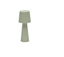 Piparmētru zaļa LED galda lampa ar regulējamu spilgtumu un metāla abažūru (augstums 25 cm) Arenys – Kave Home