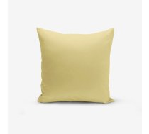 Sinepju dzeltena spilvendrāna Minimalist Cushion Covers Düz, 45 x 45 cm