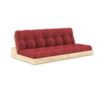 Sarkans velveta izvelkamais dīvāns 196 cm Base – Karup Design