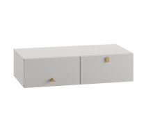 Gaiši pelēka zema bērnu kumode 100x25 cm Cube – Pinio