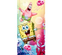 Kokvilnas bērnu dvielis 70x140 cm Sponge Bob – Jerry Fabrics