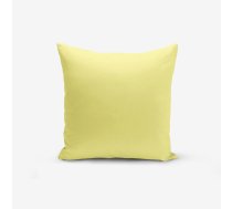 Dzeltena kokvilnas maisījuma spilvendrāna Minimalist Cushion Covers , 45 x 45 cm