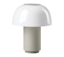 Pelēka alumīnija LED galda lampa ar regulējamu spilgtumu (augstums 22 cm) Harvest – Zone