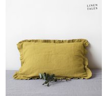 Lina spilvendrāna 40x40 cm Lemon Curry – Linen Tales