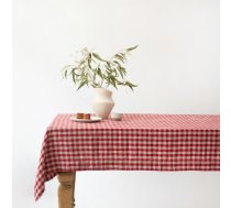 Lina galdauts 140x140 cm Red Gingham – Linen Tales