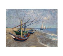 Gleznas reprodukcija Vincent van Gogh – Fishing Boats on the Beach at Les Saintes-Maries-de la Mer, 40 x 30 cm