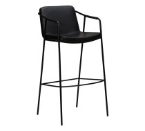 Melns mākslīgās ādas bāra krēsls DAN-FORM Denmark Boto, augstums 105 cm