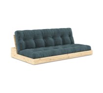 Zils velveta izvelkamais dīvāns 196 cm Base – Karup Design