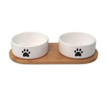 Keramikas bļodiņu komplekts ar pamatni suņiem ø 13 cm Dog Fantasy – Plaček Pet Products