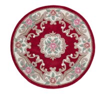 Sarkans vilnas paklājs Flair Rugs Aubusson, ⌀ 120 cm