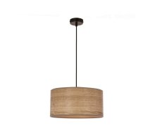 Gaiši brūna piekaramā lampa ar rotangpalmas abažūru ø 30 cm Legno – Candellux Lighting