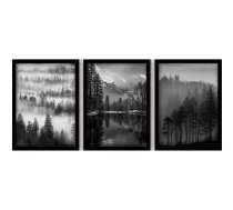 Gleznas (3 gab.) 35x45 cm Black & White – Wallity