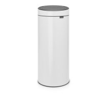 Balta ar pieskārienu atverama tērauda atkritumu tvertne 30 l Touch Bin – Brabantia