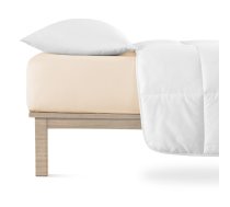 Bēšs trikotāžas palags ar gumiju 90x200 cm Boxspring – Andrea Simone