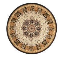 Melns/bēšs apaļš paklājs ø 150 cm Heritage – Think Rugs