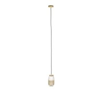 Piekaramā lampa zelta krāsā ar stikla abažūru ø 12 cm Robin – White Label