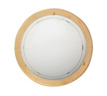 Balta/dabīga toņa LED griestu lampa ar stikla abažūru ø 30 cm Pine – Candellux Lighting