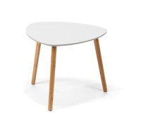 Balts kafijas galdiņš Bonami Essential Viby, 40 x 40 cm