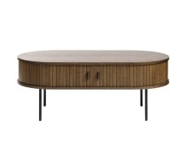 Dabīga toņa žurnālgaldiņš ar ozolkoka imitāciju 60x120 cm Nola – Unique Furniture