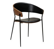 Melns mākslīgās ādas krēsls Crib – DAN-FORM Denmark