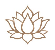 Sienas dekors zelta krāsā Wallity Lotus