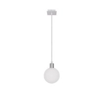 Piekaramā lampa sudraba krāsā ar stikla abažūru ø 12 cm Oden – Candellux Lighting