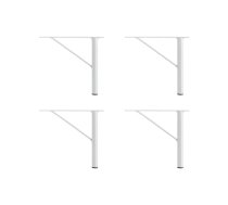 Baltas metāla kājas skapjiem (4 gab.) Mistral & Edge by Hammel – Hammel Furniture