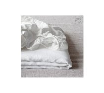 Balts lina palags ar gumiju 140x200 cm White – Linen Tales