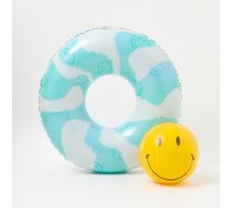 Piepūšamā riņķa un bumbiņas komplekts Sunnylife Smiley