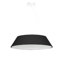 Melna piekaramā lampa ar stikla abažūru ø 60 cm Hektor – Nice Lamps