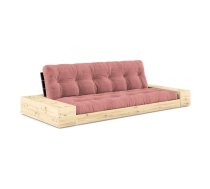 Rozā velveta izvelkamais dīvāns 244 cm Base – Karup Design