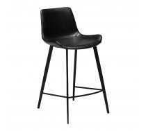 Melns eko ādas bāra krēsls DAN-FORM Denmark Hype, augstums 91 cm