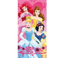 Rozā frotē bērnu dvielis 70x140 cm Princesses – Jerry Fabrics