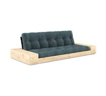 Zils velveta izvelkamais dīvāns 244 cm Base – Karup Design