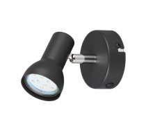 Melna prožektora tipa lampa ø 8 cm Cantar – Trio