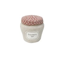 Krēmkrāsas tekstila bērnu rotaļlietu grozs ø 20x23 cm Jam Jar – Lorena Canals