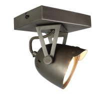 Pelēka sienas lampa LABEL51 Spot Moto Cap Uno
