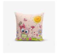 Bērnu spilvendrāna 43x43 cm Pink Owl – Mila Home