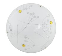 Balta LED griestu lampa ar stikla abažūru ø 30 cm Floral – Candellux Lighting