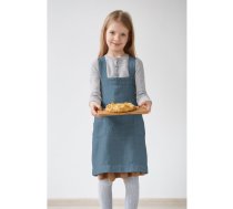 Zils lina priekšauts bērniem Linen Tales Pinafore, 60 x 34 cm