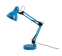 Gaiši zila galda lampa ar metāla abažūru (augstums 52 cm) Funky Hobby – Leitmotiv