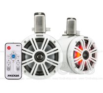 Kicker KMTC65W coaxial speakers (165 mm) with KMLC LED remote.