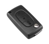 Peugeot 207, 307, 407, 607, 807..., Citroen remote KEY case (3 button, lamp).