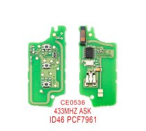 Citroen C2, C3, C4... remote KEY electronic board (PCF 7961A, 3 button).