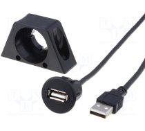 USB extender cable with mounting clip (0.6 m). CAR-902